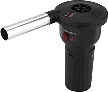 BBQ Fan Air Blower, Portable Battery Powered BBQ Fan Electric Charcoal Starter Fan for Outdoor Camping
