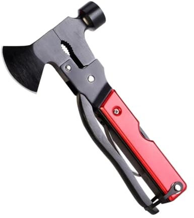 Martello multifunzione,15 In 1 Campeggio Accessori Utili,per Famiglia, Trekking,Caccia,attrezzatura da campeggio.