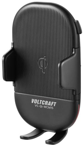 Voltcraft VC-Qi-WCM15 Lüftungsgitter Handy-Kfz-Halterung mit Induktionsladefunktion 55-89 mm 4-6.7 Zoll