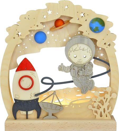 Ratags Romantikleuchte Sandmännchen im Weltall Voll-USB