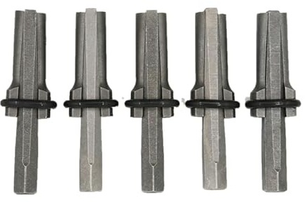 INF Confezione da 5 cunei per spacco pietre 18 mm, per granito, marmo e cemento, cunei per spacco pietre, acciaio legato al cromo/vanadio, 10,5 × 1,8 cm