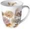 Ambiente Kaffeetasse Tee Tasse Henkelbecher 0,4 l Serie dried flowers Trockenblumen Gräser Fine Bone China Porzellan