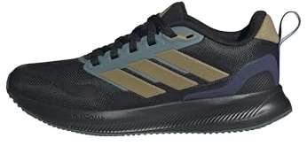 Adidas Unisex Kinder RUNFALCON 5 Shoes JUNIOR, core Black/Khaki/preloved Teal, 36 2/3 EU