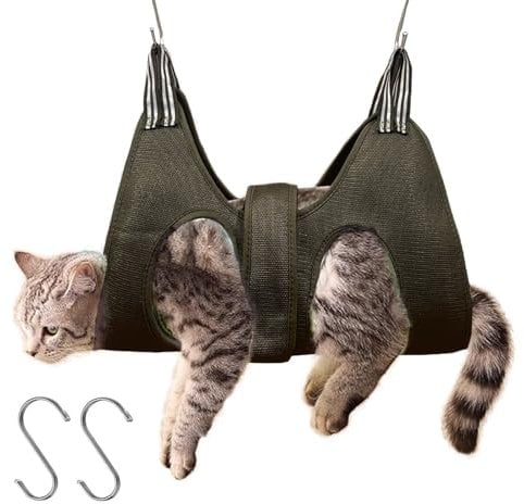 GIEEU Hamac de toilettage pour chien, harnais pour couper les griffes des animaux de compagnie avec sangle large, harnais de suspension pour chien pour couper les ongles, kit d'aide au toilettage pour