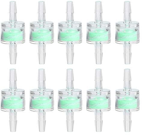 Segrehy Aquarium Silicone Tube, 10PCS 4mm Flexible Airline Tubing for Fish Tank, Non-Toxic Green Hose for Water Pumps, Air Pumps, Filters & Pond Equipment, Aquarium Filtration Supplies