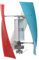 Windgenerator 100W Vertikale Windturbine 24V/12V Windkraftanlagen 3-Blatt Bunt Vertikaler Windkraft-Turbinen-Generator mit Windunterstütztes Rad (24, Volt)