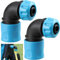 ARTGUTS 2 Stück Gartenschlauch Schnellkupplung Winkeladapter, 90 Degree Garden Schlauch Adapter, 1/2 Zoll 90 Grad Winkelanschlüsse für Outdoor Irrigation Accessory, Gardening Washing Use