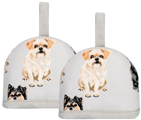 Cotton Egg Cosy Warmers Kitchen Breakfast Egg Covers 2 PEC (Dog)