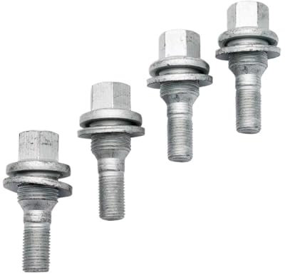 Siuku Tuercas Rueda Compatible con Peugeot para 206 307 408 Pernos de Rueda Tuercas Tornillos espárragos aleación
