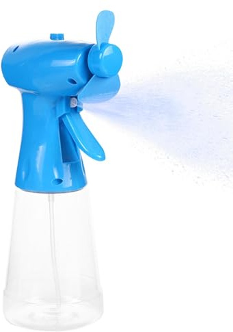 Ventilateur pour pulvérisateur pour bouteille d'eau, sur batterie, à utiliser comme ventilateur de table, ordinateur portable, ventilateur de brume portable, ventilateur de brouillard sans froid