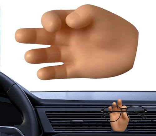 Porta occhiali da sole | Supporto per occhiali da auto simulato a forma di mano e piede, creativo e interessante | Clip per biglietti | Accessori per visiera auto adatti per visiera interna Carr