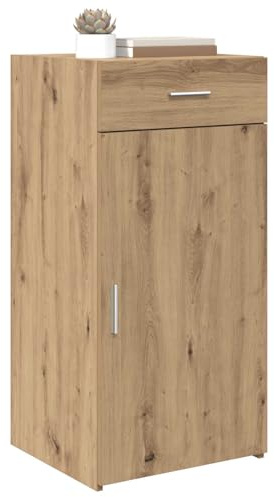 vidaXL Sideboard Artisan oak 42.5 x 40 x 93 cm Engineered wood, Living Room Storage Unit, Modern Sideboard, Rectangular Design, Engineered Wood, Functional Indoor Furniture, Spacious Cabinet