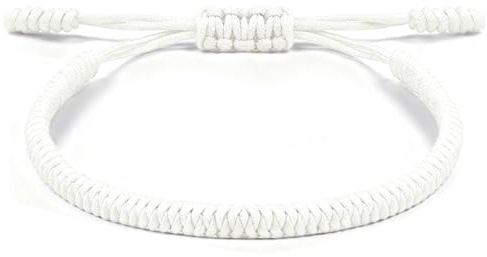Aucuu Glücksarmband, Freundschaft Armbänder, Geflochtene Freundschaftsarmbänder, Handgefertigt Verstellbar Armbänder, Gewebte Tibet Stil Armband für Frauen Damen Herren Kinder Jungen