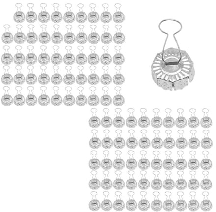 SZLIFE 100 tappi per palline di Natale, decorazioni natalizie fai da te, tappi per ciondoli, ganci per ornamenti in metallo per feste di Natale, 14mm