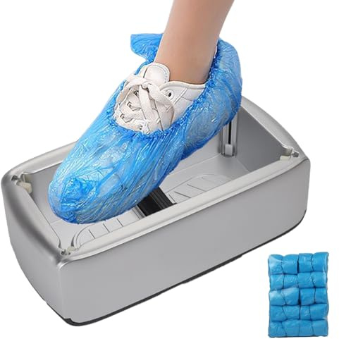 Dispensador automático de de zapatos, dispensador automático de de zapatos | bolígrafo para envolver zapatos, dispensador de cubierta de zapatos con 100 fundas para zapatos para el