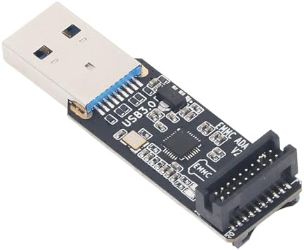 Wakects EMMC-Adapter V2 USB3.0-Kartenlesermodul Hochgeschwindigkeits-Datenübertragungstool für EMMC-Module und Speicherkarten mit Hochgeschwindigkeits-Lesen und -Schreiben
