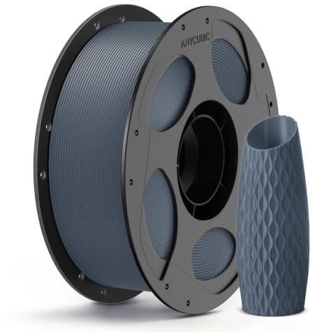 ANYCUBIC PLA Filament 1.75mm 1KG Blaugrau, Einfach zu drucken, Haltbarer | Stärkere Zähigkeit 3D Drucker Filament, Wiederverwendbare Spule PLA, Vakuumverpackung, Intelligente Identifikation