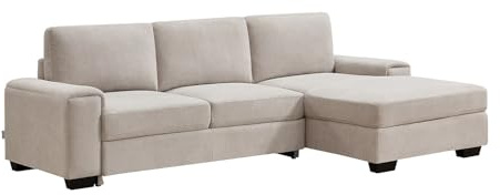 Vente-unique - Schlafsofa 4 Embapo - Polyester - beige