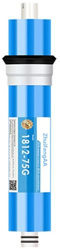 Repuestos filtros agua membrana ósmosis inversa 75G-800G, filtración 0,0001 micras, sistemas agua potable por ósmosis inversa bajo el fregadero(1812-75G)