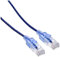 Monoprice SlimRun Lot de 10 câbles de raccordement Ethernet Cat6A sans accroc RJ45 550 MHz 10 G UTP Fil de cuivre nu 30 AWG Violet 2,1 m
