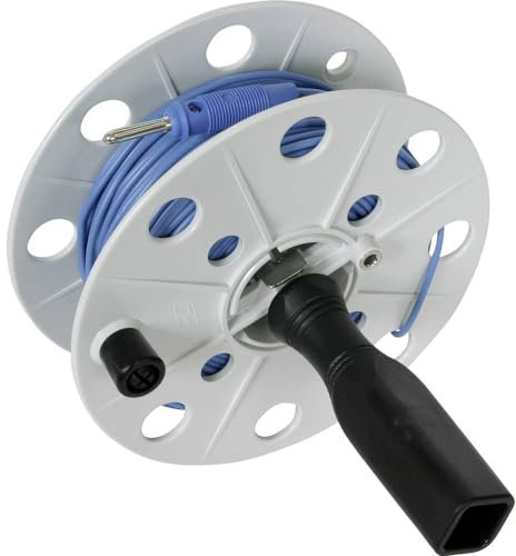 Dehn 585320 – Klebebandabroller Draht 40 mm Klinkenstecker Sockel 50 m blau