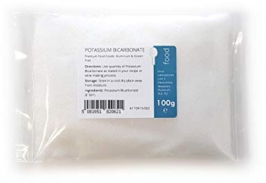 Potassium Bicarbonate 100g - Food Grade Granules - E501-99.9% Pure