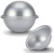 Fdit 4 Pcs 8cm Half Ball Cake Mold Aluminum Hemisphere Cake Pan Bikini Cake Dessert Pudding Baking Mold