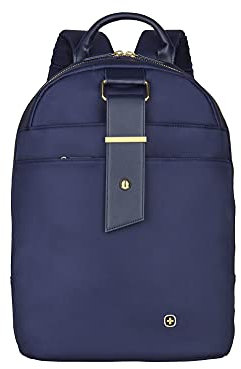 WENGER Alexa Sac à Dos pour Ordinateur Portable 13 Pouces avec Poche pour Tablette Tactile 10 Pouces, Système d’Organisation, 11 l, Femmes, Bureau Voyages d’Affaires Uni, Bleu, 606974