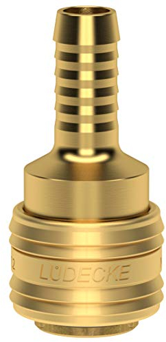 10 Stück Druckluftkupplung ES 6 T Lüdecke Schnellverschluss-Kupplung Pneumatik SLW 6 Schlauchtülle DN 7,2