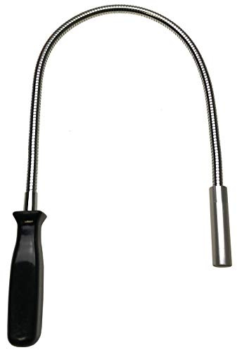 Alkan Magnetheber 580 mm Schwanenhals Magnetgreifer 1500 g Zugkraft | Flexibler Schwanenhals-Magnetstab, biegsam, starke Zugkraft für Schrauben, Muttern, Kleinteile & Metallteile