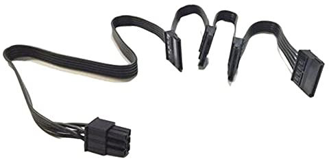 ZAHARA - Cable de alimentación PCIE de 6 pines a 4 SATA para Seasonic SSR-550RM G-550 G-650 G-450