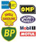 #875 / 7X UK Shell Aufkleber Set Öl Rally Racing Breite je ca. 6,5 cm Rennsport Oldtimer Vintage Retro Tuning Sticker Auto V8 Oldschool