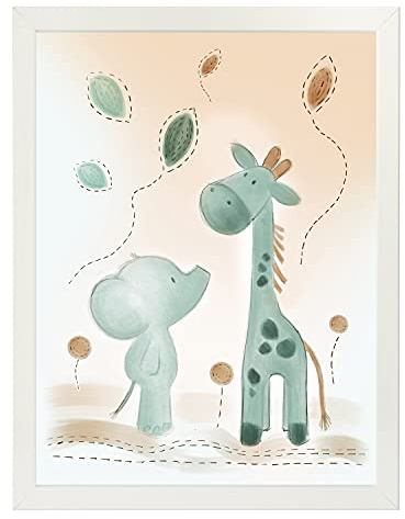 Nattou Poster mit Rahmen 40 x 30 cm