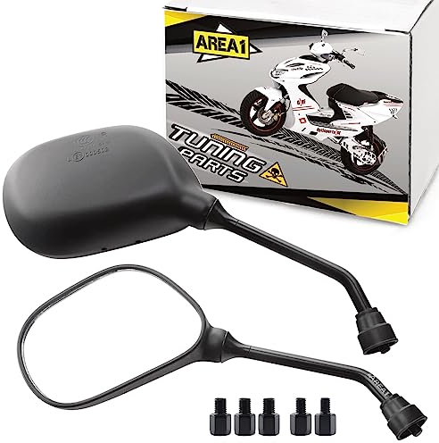 Area1 Rückspiegel Spiegel Set E-geprüft kompatibel mit Niu NQi GT/S Sport, MQi GT/S Sport, UQi GT (V49)