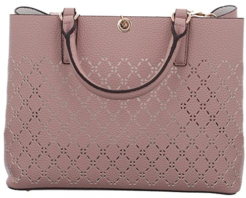 GUESS, Amara Girlfriend Satchel Donna, Biscotto, Taglia unica