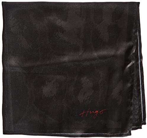 HUGO Men's Pocketsquare cm35x35 Pocket_Square, Black1, One Size