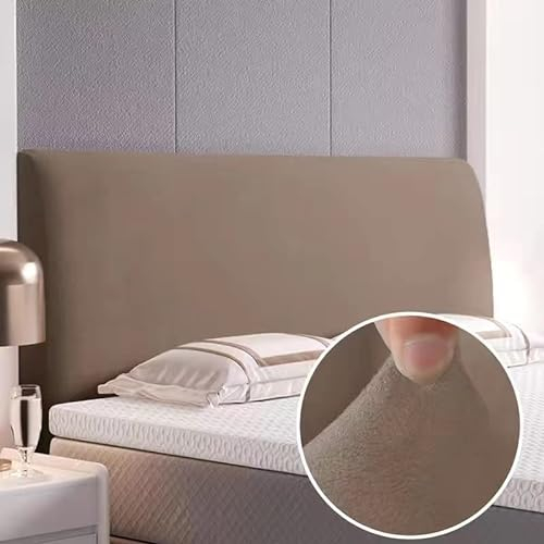 EUPEFIST Elastische Bett Bettkopfteil Hussen Bettkopfteil Bezug Kopfteilabdeckung 160/180/200CM StaubhüLle Bett Kopf Abdeckung Staubdicht Kopfteil Hussen Einfarbig Boxspringbett Kopfteilbezug