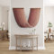 LE’MOO Modern Makramee Wandbehang Gross, Deko Boho, Wanddeko Wohnzimmer & Schlafzimmer, Aesthetic Wandteppich, Wall Decoration, Dip-dye Fiber Art, Yarn Tapestry, Lila Ombre