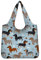 Kuiaobaty Einkaufstasche, wiederverwendbar, faltbar, in einem Beutel, große Familien-Lebensmitteltasche, Handtasche für Reisen, Dackel-Hundepfoten, 35*11.5*66.5cm