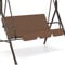Garden Swing Bench Replacement Cushion 150cm Swing Cover Chair Waterproof Seat Pad Fit for 2 and 3 Seater Swing Chairs, Coffee