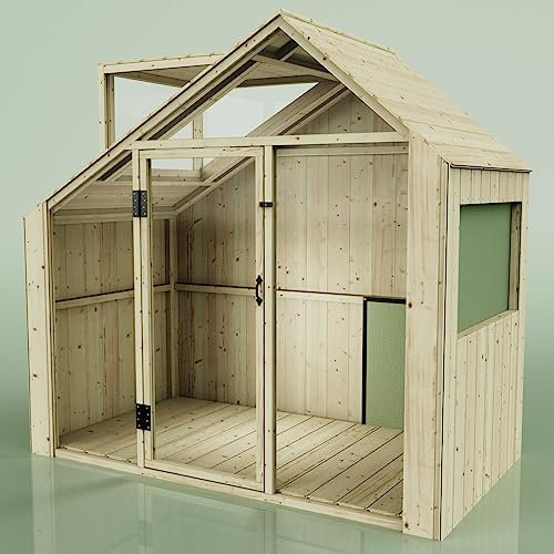 PolarPlay Kids Scandinavian Style Wooden Playhouse - Asta Sage
