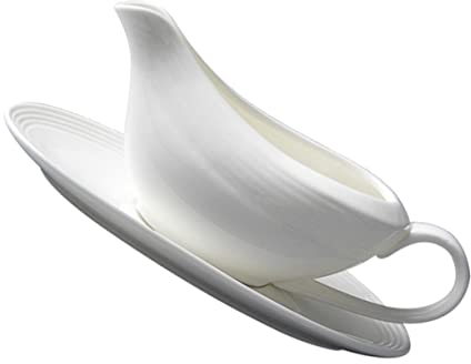 BESTonZON 1 Satz Saucenbecher Mini-sauciere Sauciere Mit Tablett Eimer Gericht Soße Milchaufschäumer Ritzenhoff Und Breker Geschirr Kleiner Sirupkrug Jahrgang Keramik Dessertteller Weiß