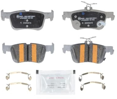 DELPHI LP5059EV Bremsbelagsatz Bremsbeläge Hinten mit Zubehör Kompatibel mit FORD USA Mustang Mach-E