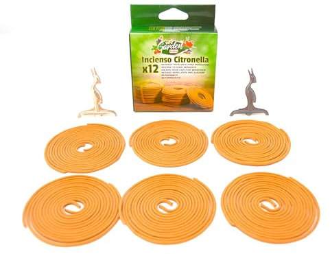 12 x citronella anti zanzara incenso spirali Joss Sticks. Bastoncini di incenso di fragranza fatta in casa