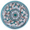SICILIA BEDDA CAPACI Piatto in Ceramica Siciliana Ø 25 cm - Dipinto a Mano, Artigianale e Ornamentale - Perfetto per Segnaposto e Antipasti