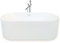 Vasca da bagno freestanding 168 x 74 cm + miscelatore a colonna – Olivia