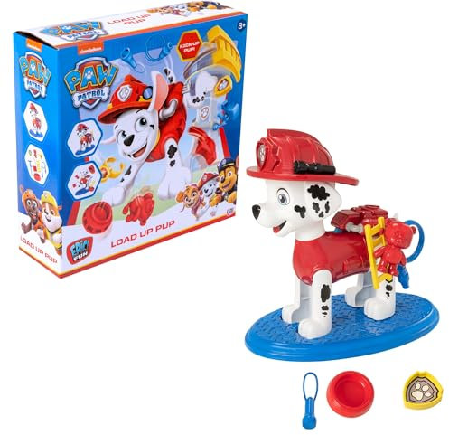 HTI Paw Patrol Load Up Pup-Brettspiel, episches lustiges Bucking-Brettspiel, Spielzeug für die ganze Familie, perfekt für Geburtstagsfeiern, Familienfeiern, Urlaubsspiele, perfektes und lustiges