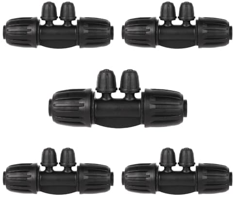 FOGWOWO Kits De Riego Por Goteo De 1/2 Pulgadas A 1/4 Pulgadas Para Tubo De Riego De 16 Mm, Conector Para Manguera De JardíN (10 Piezas 4 VíAs)