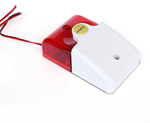 Taikuwu 105dB Wired Blinklicht Strobe Sirene Sound Alarm Home Security System Licht Sirene (220, Volt)