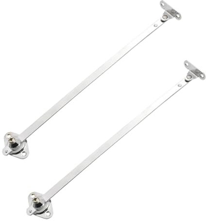 Cabinet Drop Down Hinges, Cabinet Door Loft Hatch Lid Stay Support Hinge, Furniture Close Hardware for Cupboard Wardrobe, Pack of 2 [10 Inch]